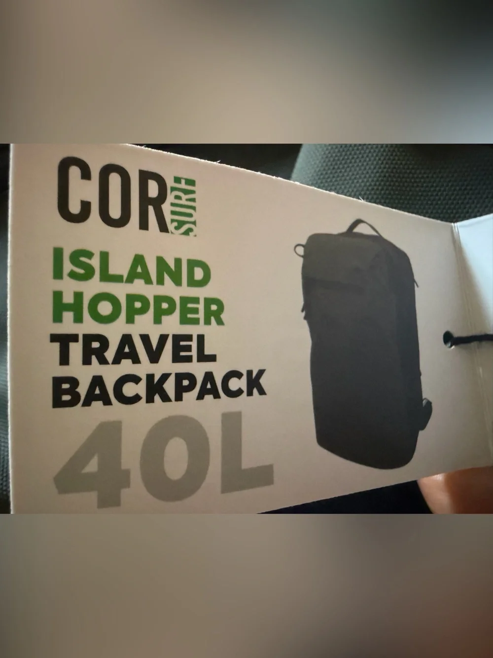 NWT COR Surf Travel Backpack Laptop Backpack 40L Grey